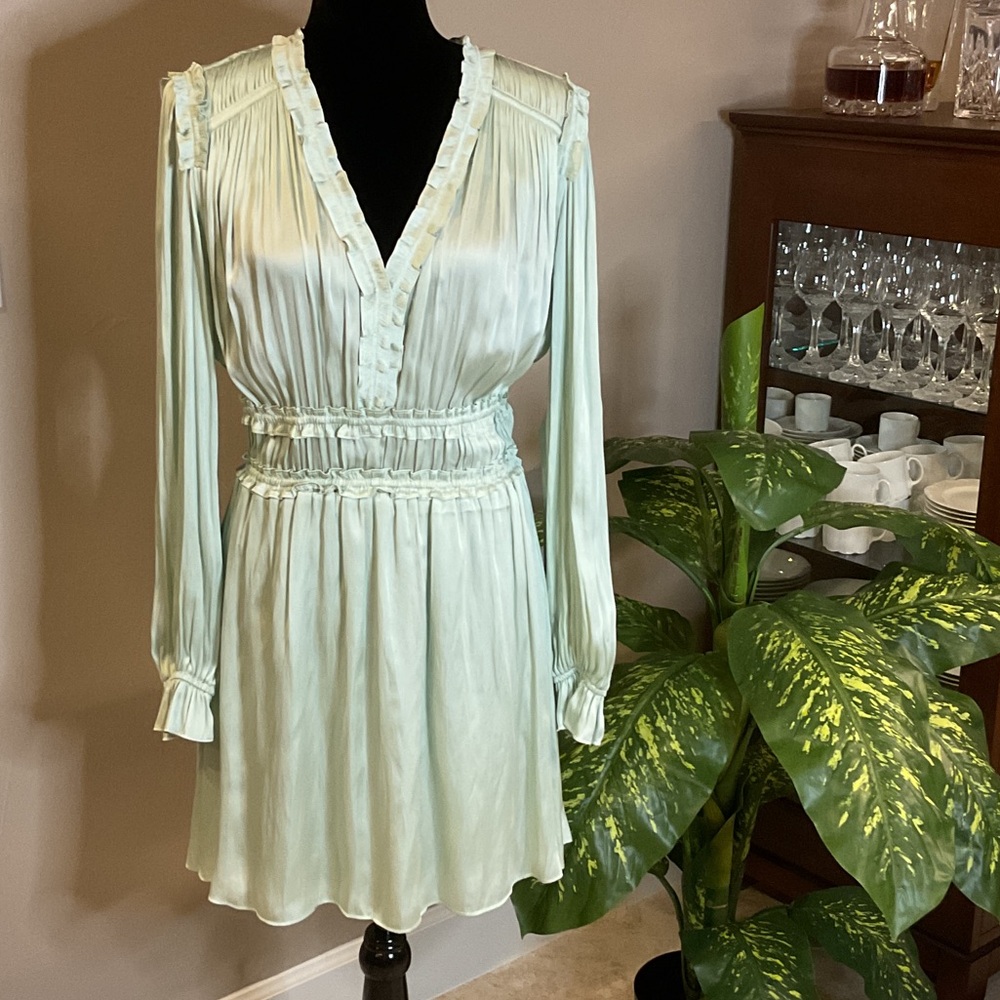The Kooples - Mint Green Ruffled Dress